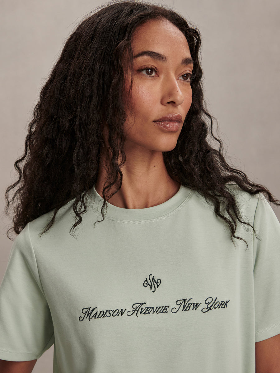 Eldon Graphic Tee - Aqua Foam