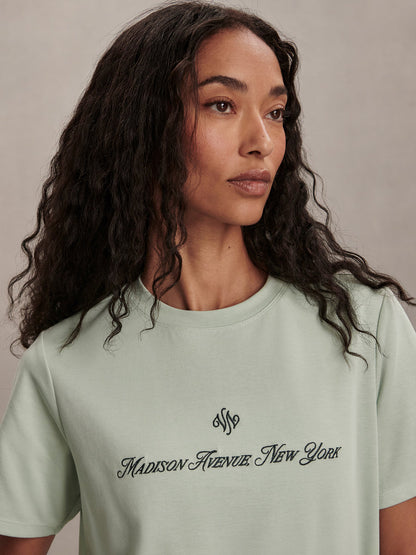 Eldon Graphic Tee - Aqua Foam