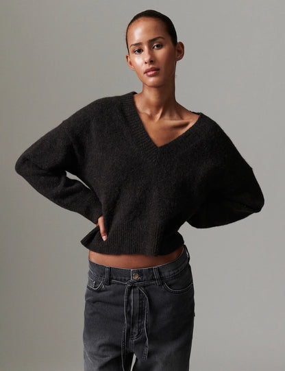 Elezi Cozy Days Sweater - Espresso