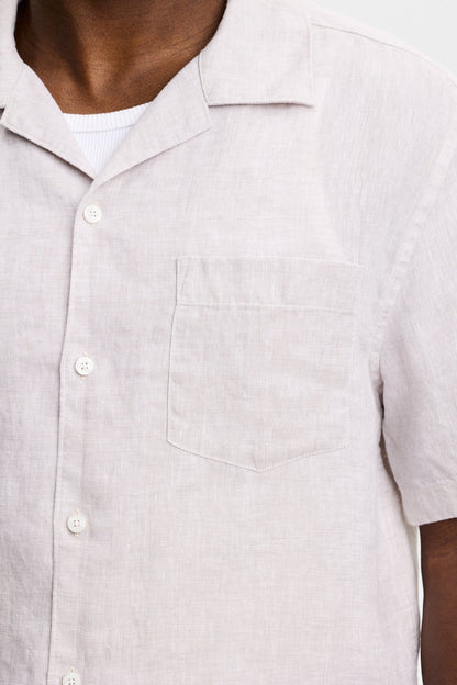 Elio Linen Shirt - Moonbeam