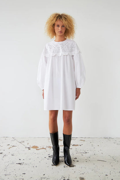 Embroidery Anglaise Mini Dress