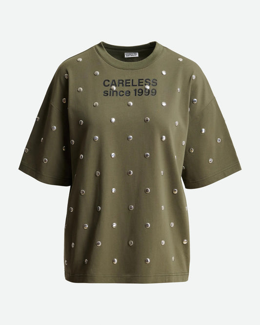 Kourse Slogan Studded T-Shirt