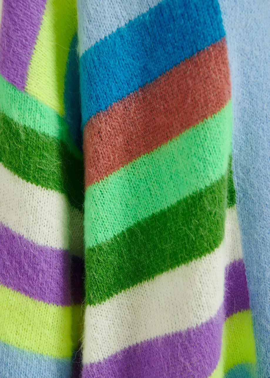 Multicolour Striped Cardigan