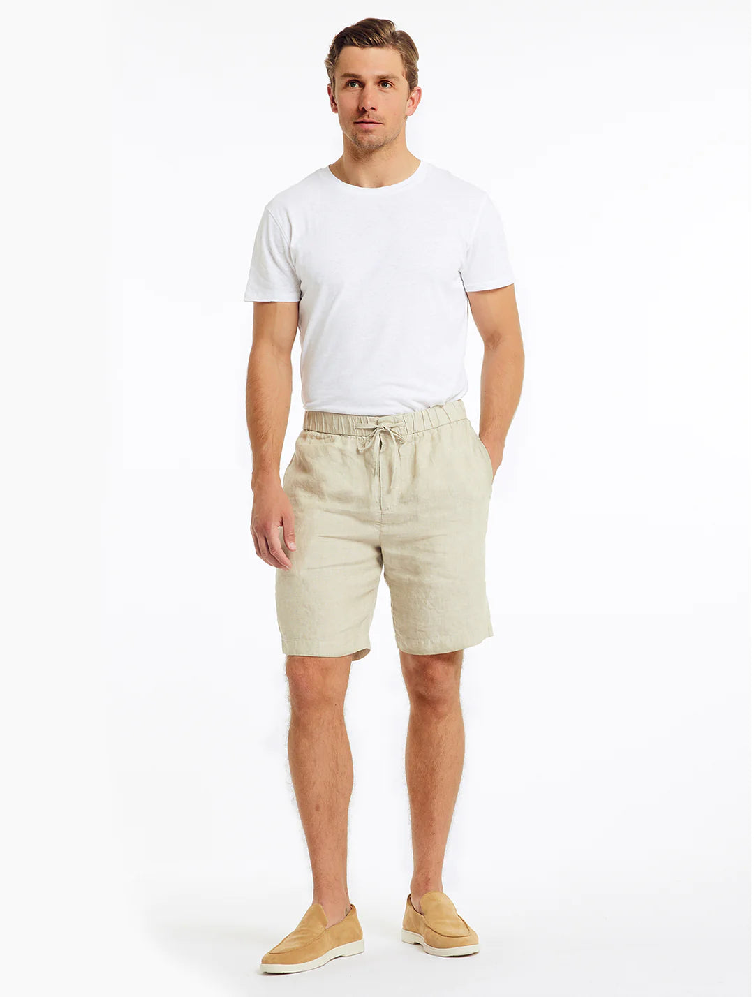 Felipe Sand Linen Shorts