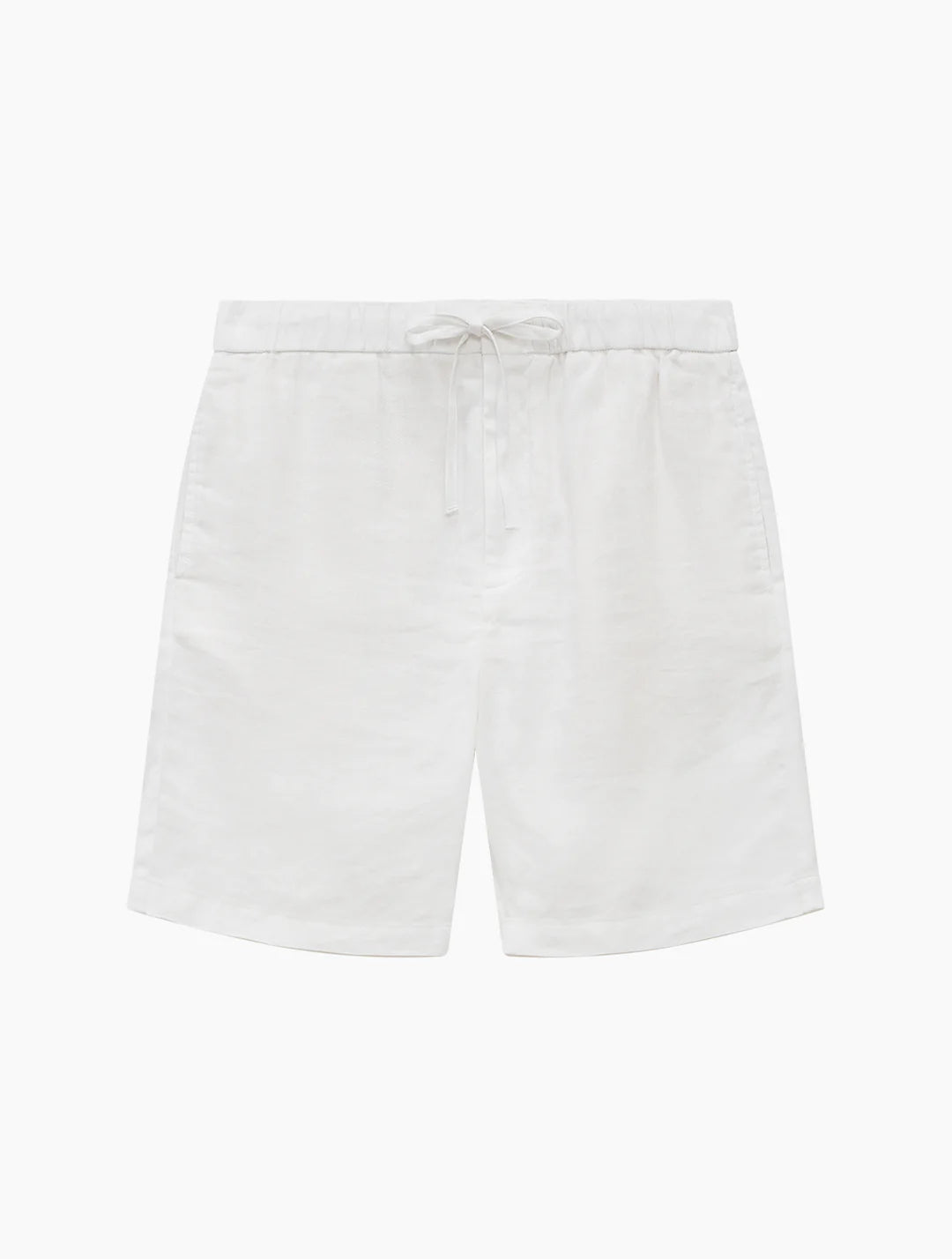 Felipe White Linen Shorts