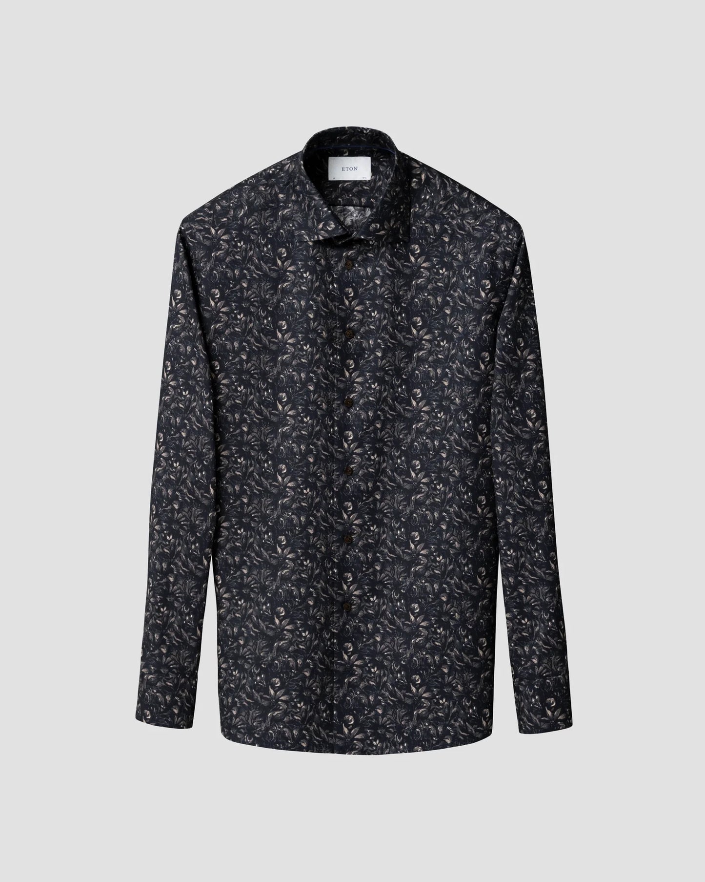 Floral Signature Twill Shirt - Brown