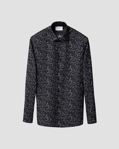Floral Signature Twill Shirt - Brown