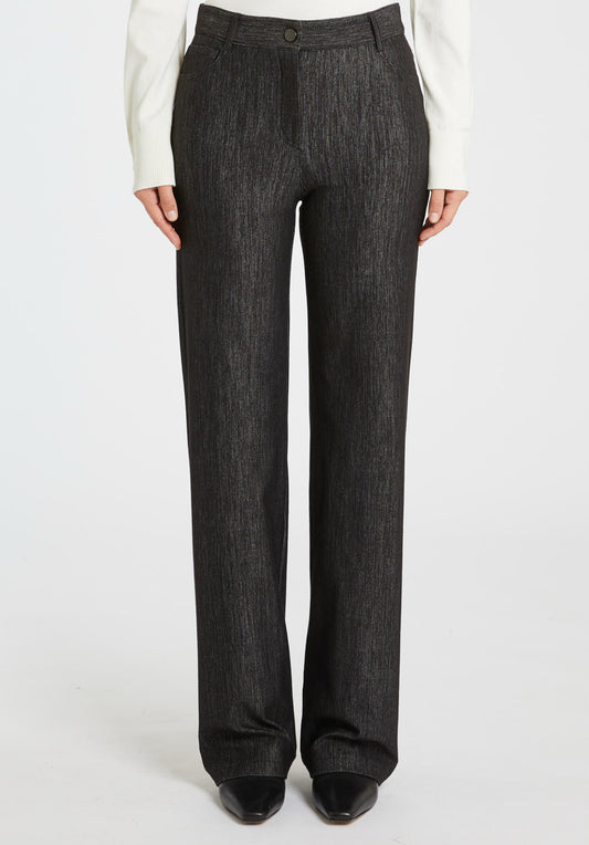 Jersey Straight-Leg Jeans