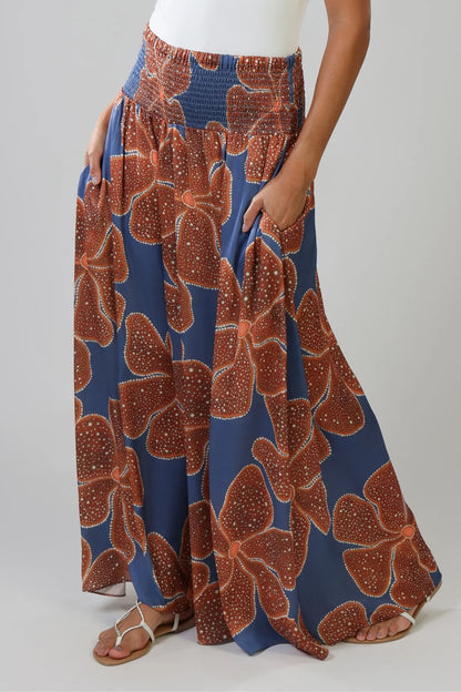 Aurora Wide Leg Trouser - Full Bloom