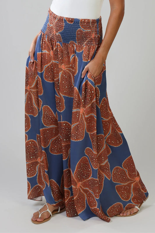 Aurora Wide Leg Trouser - Full Bloom