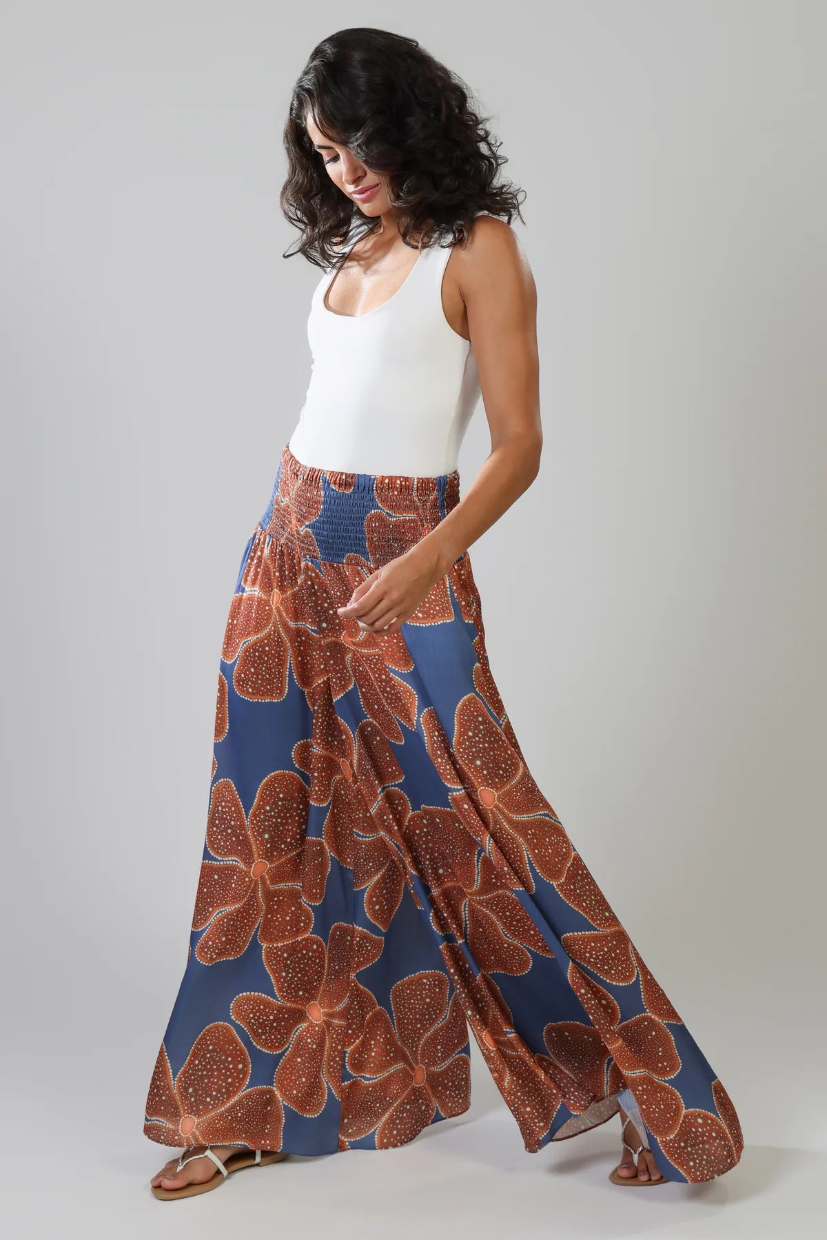 Aurora Wide Leg Trouser - Full Bloom