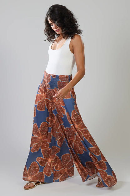 Aurora Wide Leg Trouser - Full Bloom