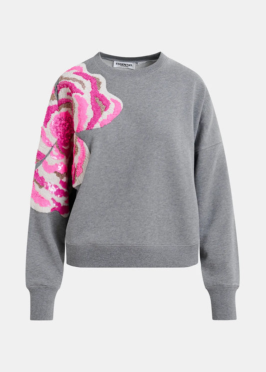 Gag Sweatshirt With Sequin Embroidery