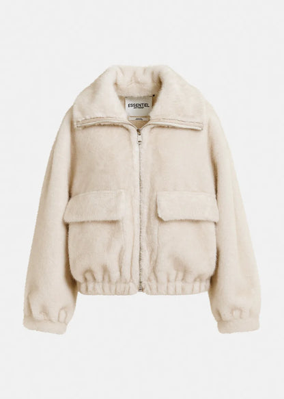 Genz Faux Fur Bomber Jacket