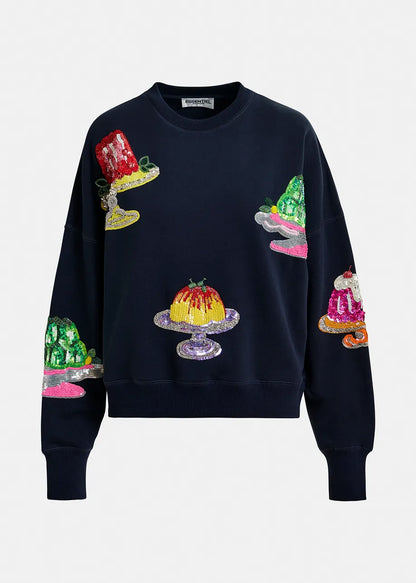 Hake Cake Embossed Sweatshirt