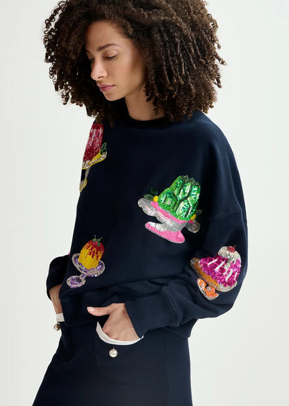 Hake Cake Embossed Sweatshirt