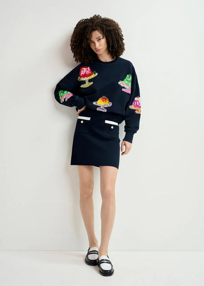 Hake Cake Embossed Sweatshirt