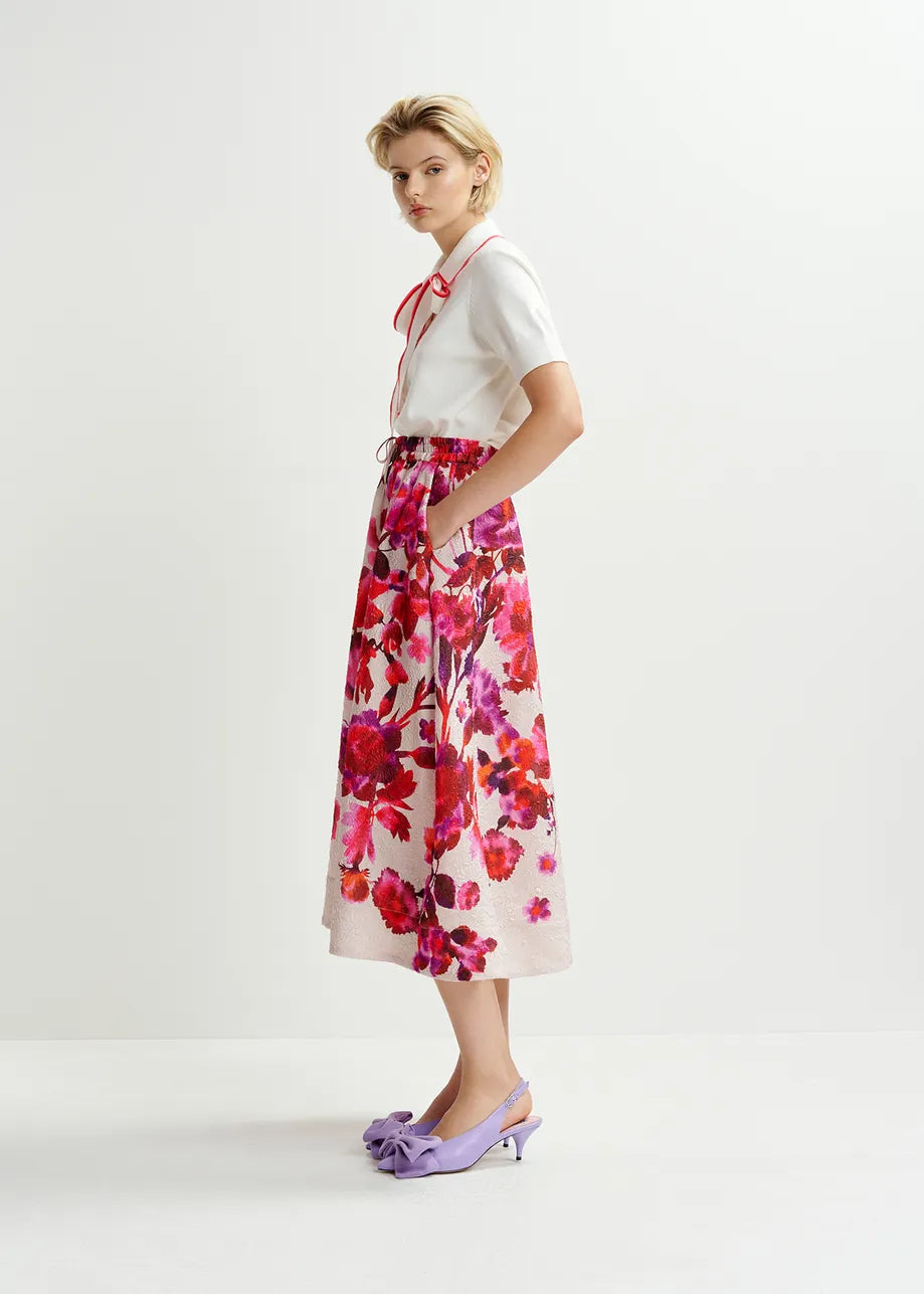 Harbour Floral Jacquard Skirt