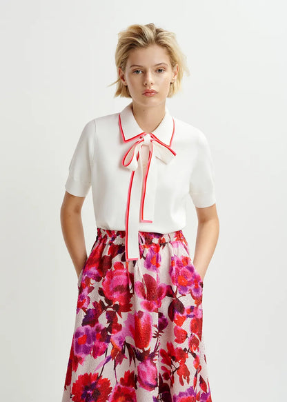 Harbour Floral Jacquard Skirt