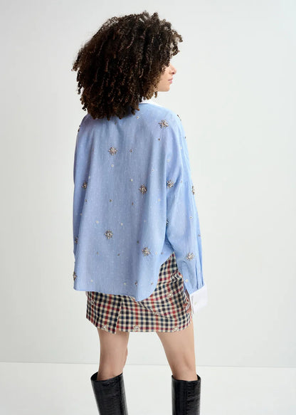 Helight Boxy Embellished Shirt