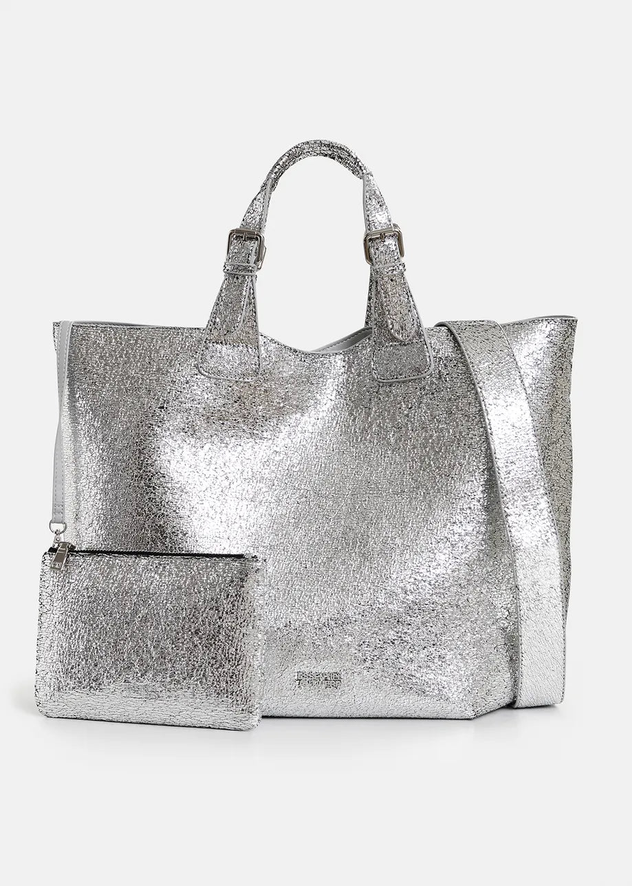 Hurry Metallic Shopper Bag