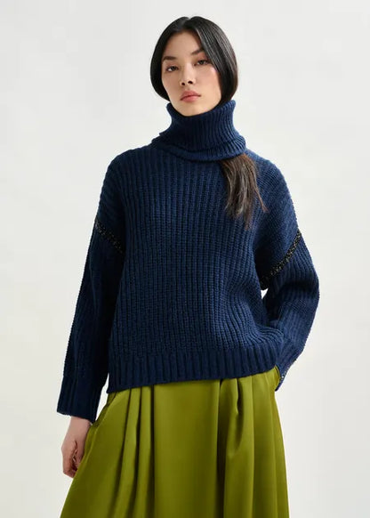 Indsay Wool Turtleneck Sweater