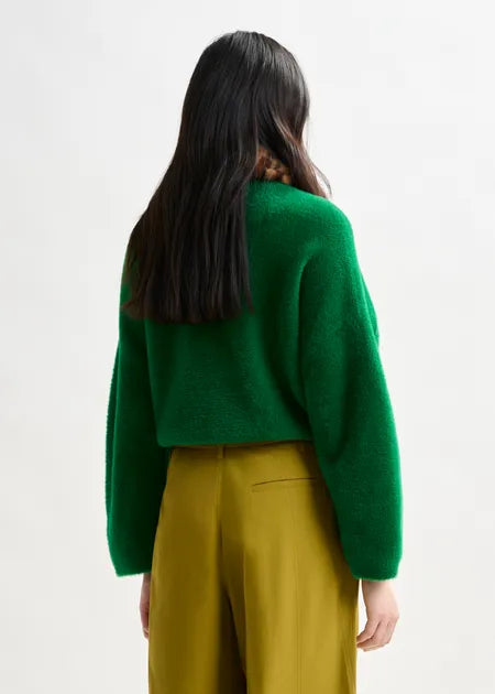 Intention Cardigan With Fur Collar