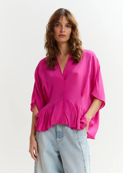 Jacaranda Peplum Top