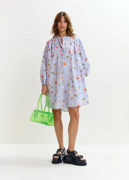 Jalen Embellished Mandarin Dress