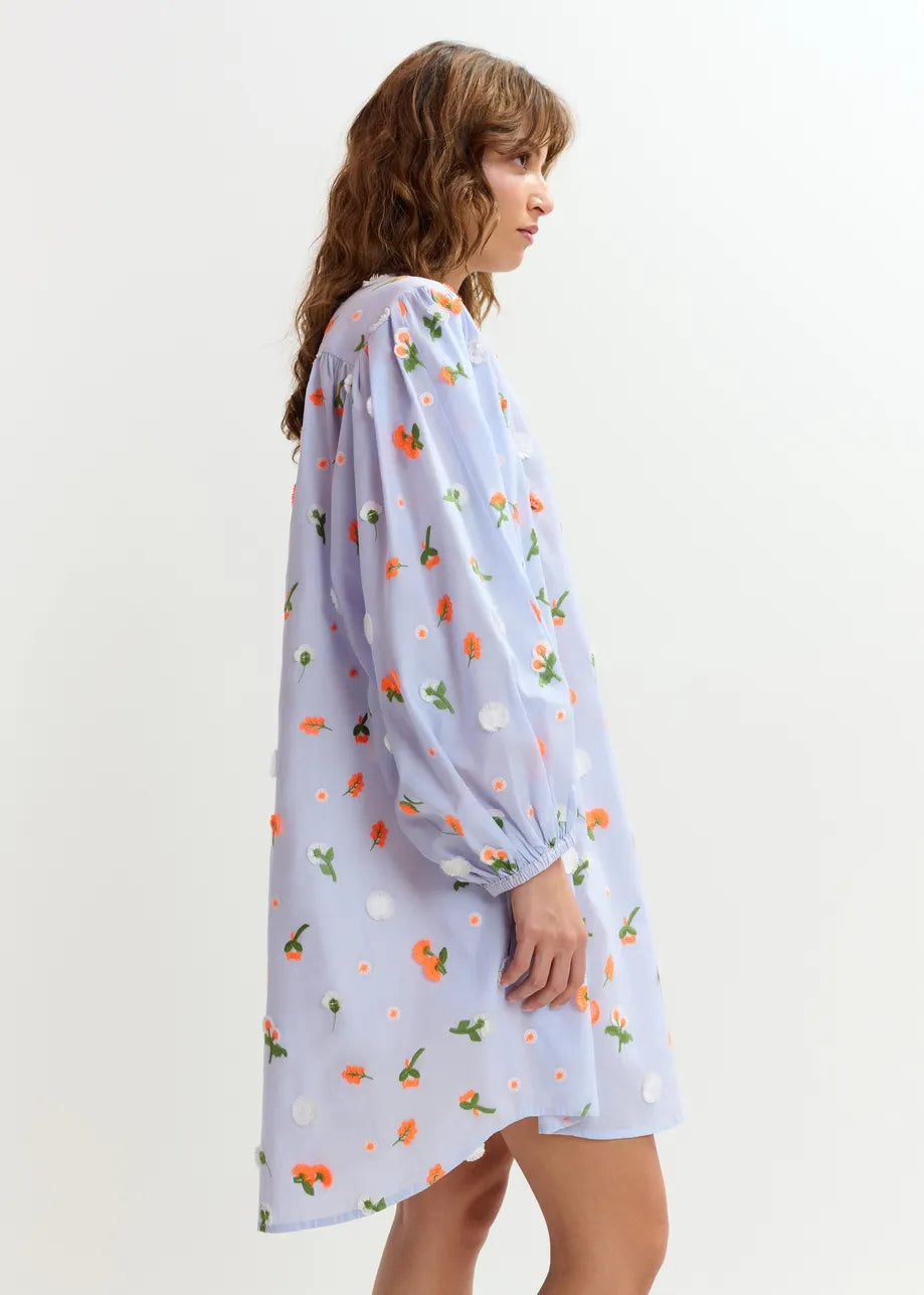 Jalen Embellished Mandarin Dress