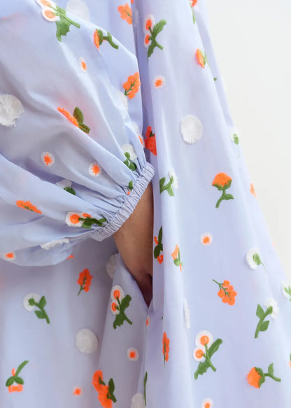 Jalen Embellished Mandarin Dress