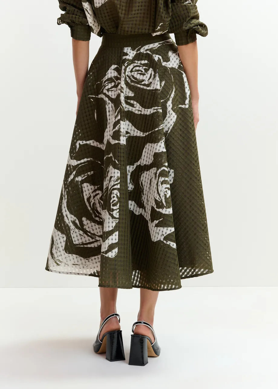 Jango Pleated Midi Skirt