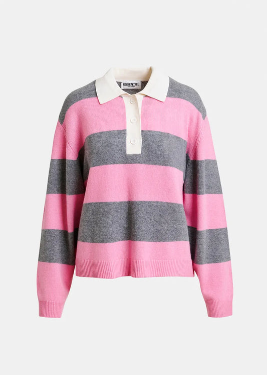 Jarn Striped Knit Polo