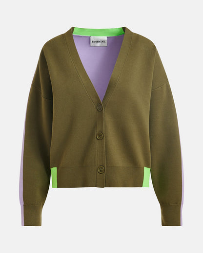 Jicolor Multi Cardi Khaki