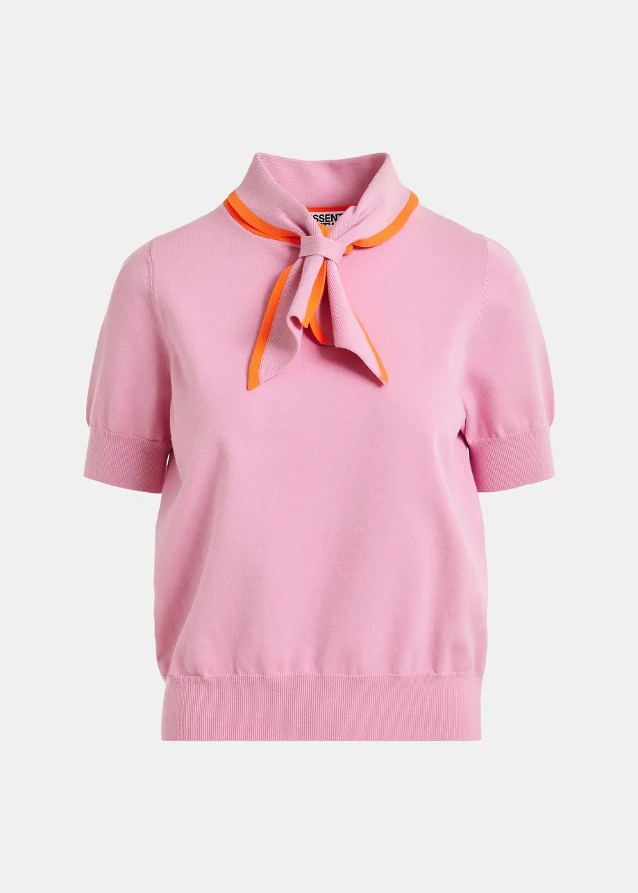 Jonda Knitted Polo - Pink