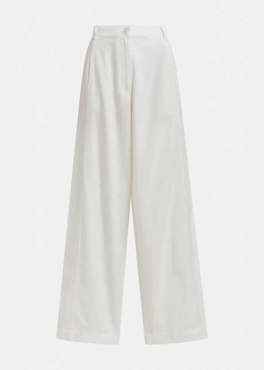 Joviaal Wide Leg Cotton Pants
