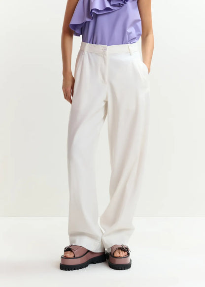 Joviaal Wide Leg Cotton Pants