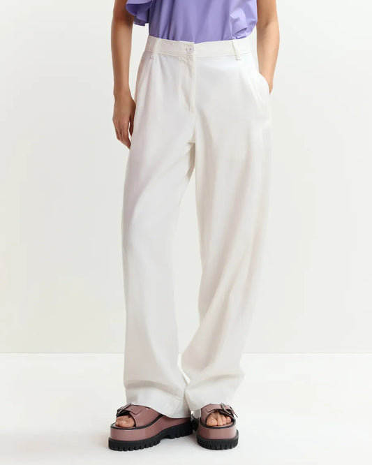 Joviaal Wide Leg Cotton Pants