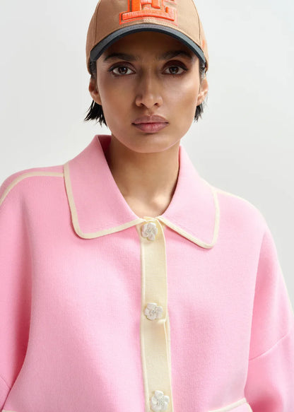 Jugly Contrasting Trim Cardigan