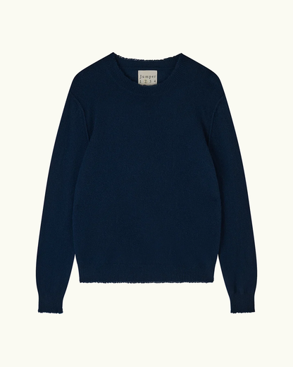 Cashmere Distressed Crew Neck