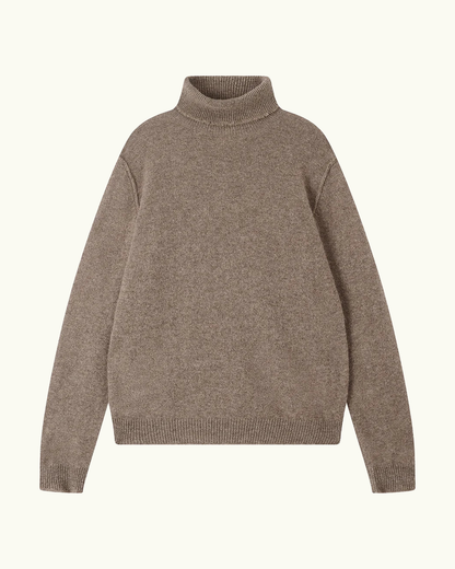 Cashmere Distressed Roll Neck