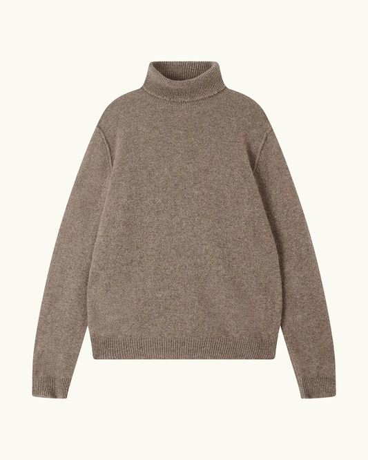 Cashmere Distressed Roll Neck