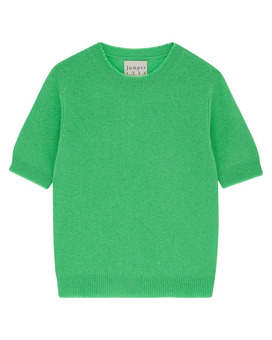 Distressed Cashmere T-Shirt - Green