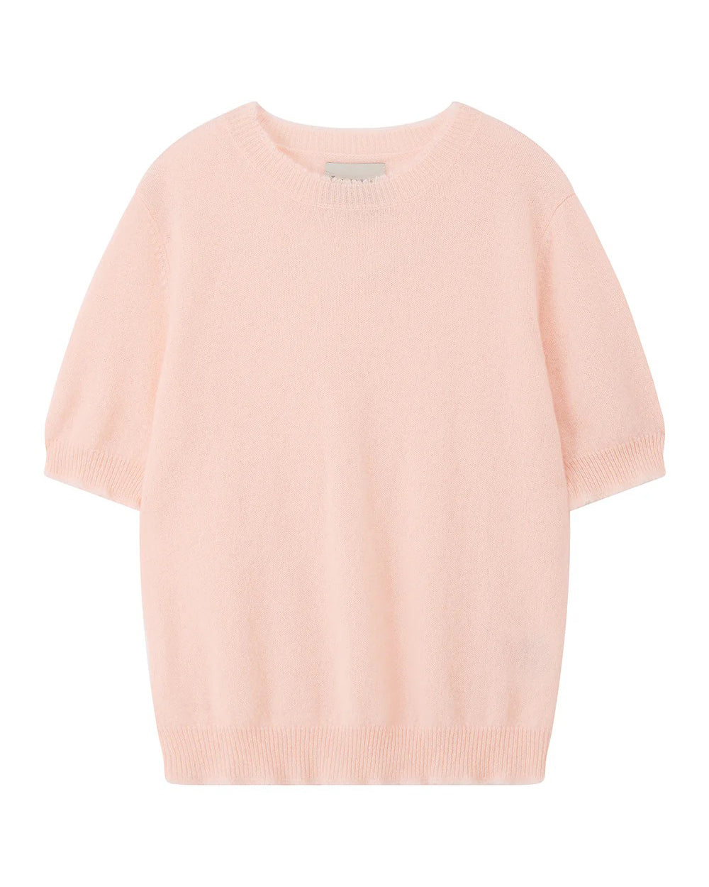 Distressed Cashmere T-Shirt - Powder Puff