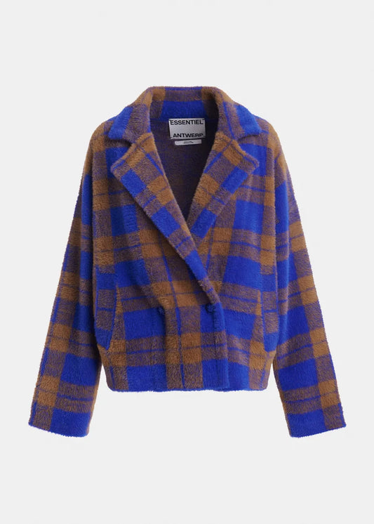 Karreau Checked Knit Cardigan