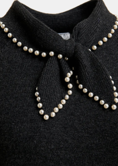 Kasa Beaded Pullover Black