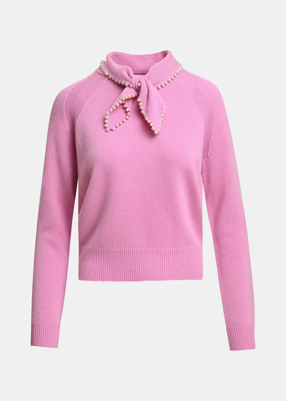 Kasa Beaded Pullover Pink