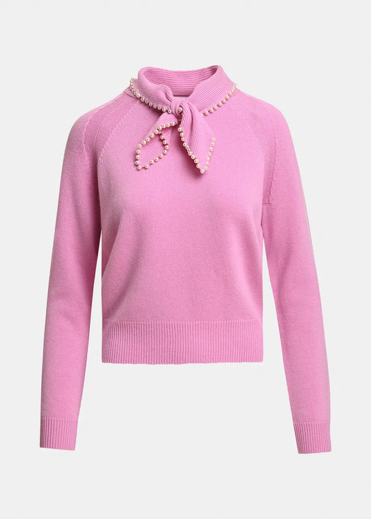 Kasa Beaded Pullover Pink