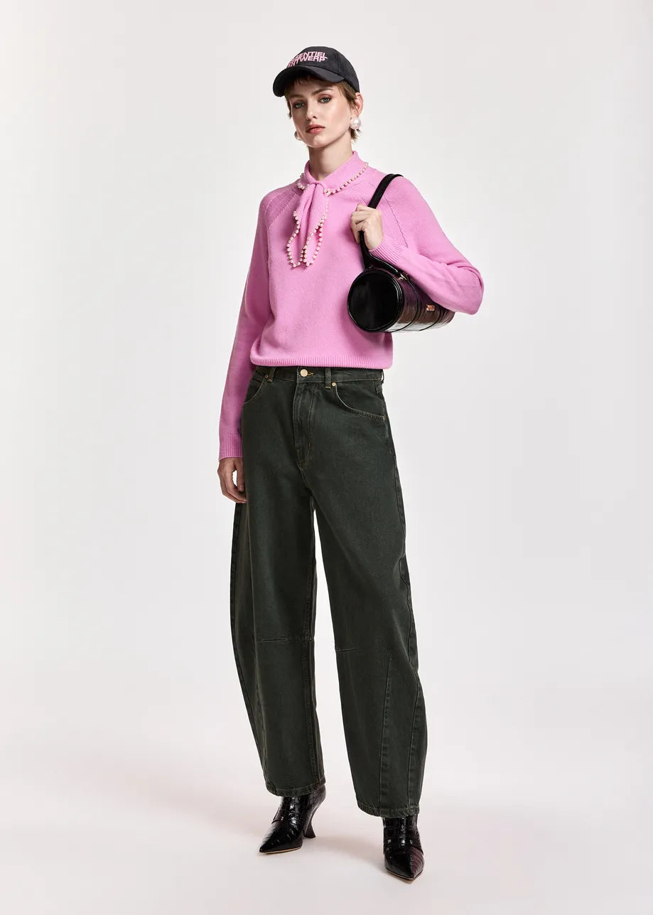 Kasa Beaded Pullover Pink