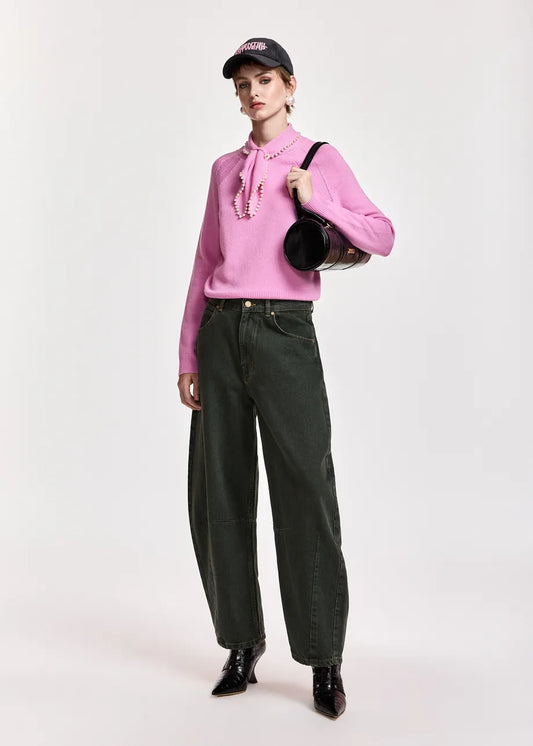 Kasa Beaded Pullover Pink
